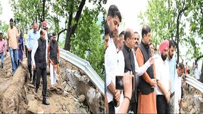 Jairam Thakur reached Paonta Sahib, took stock of disaster affected areas