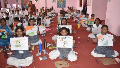 ranam: Child artists painted a picture of lofty India, painting competition held in schools