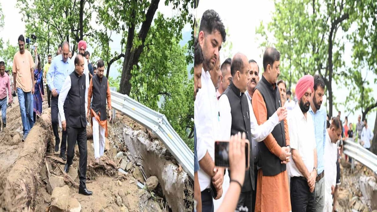 Jairam Thakur reached Paonta Sahib, took stock of disaster affected areas