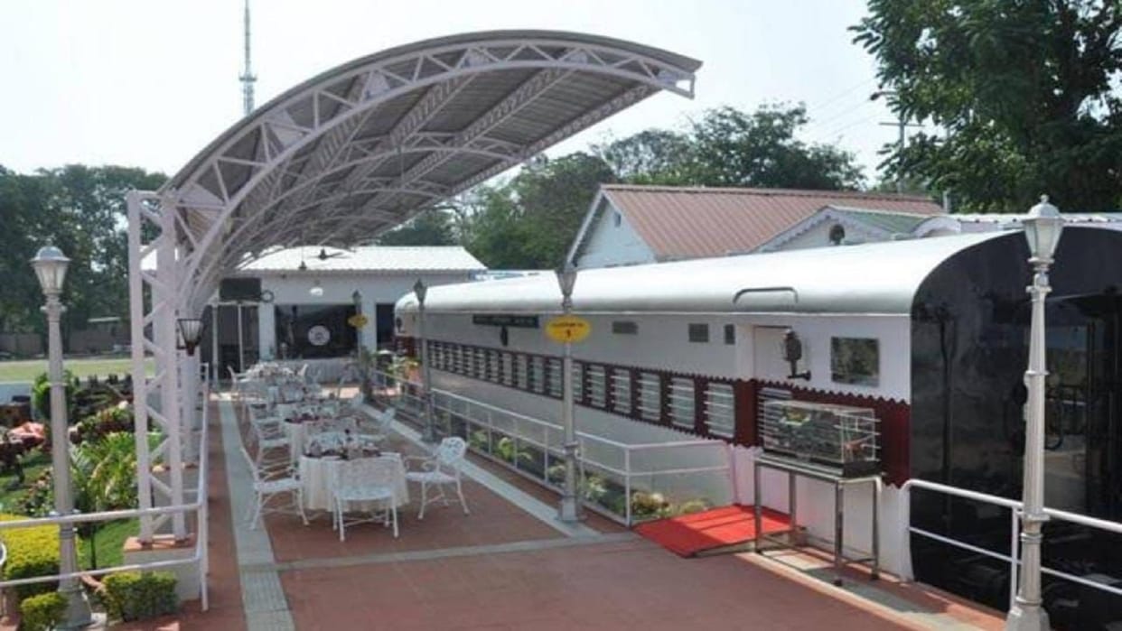 You will be able to feel the journey with delicious food in Rail Coach Restaurant