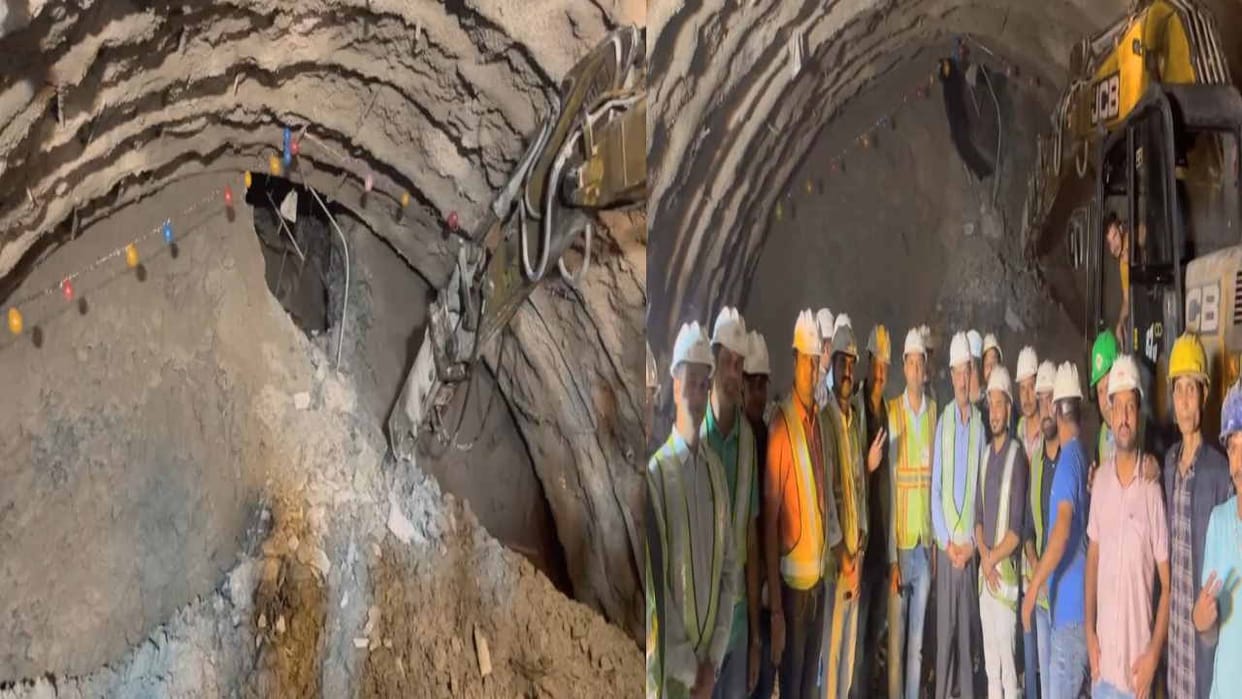 Kiratpur Manali Fourlane: Both ends of the ninth tunnel of the Pandoh Bypass Takoli Project meet