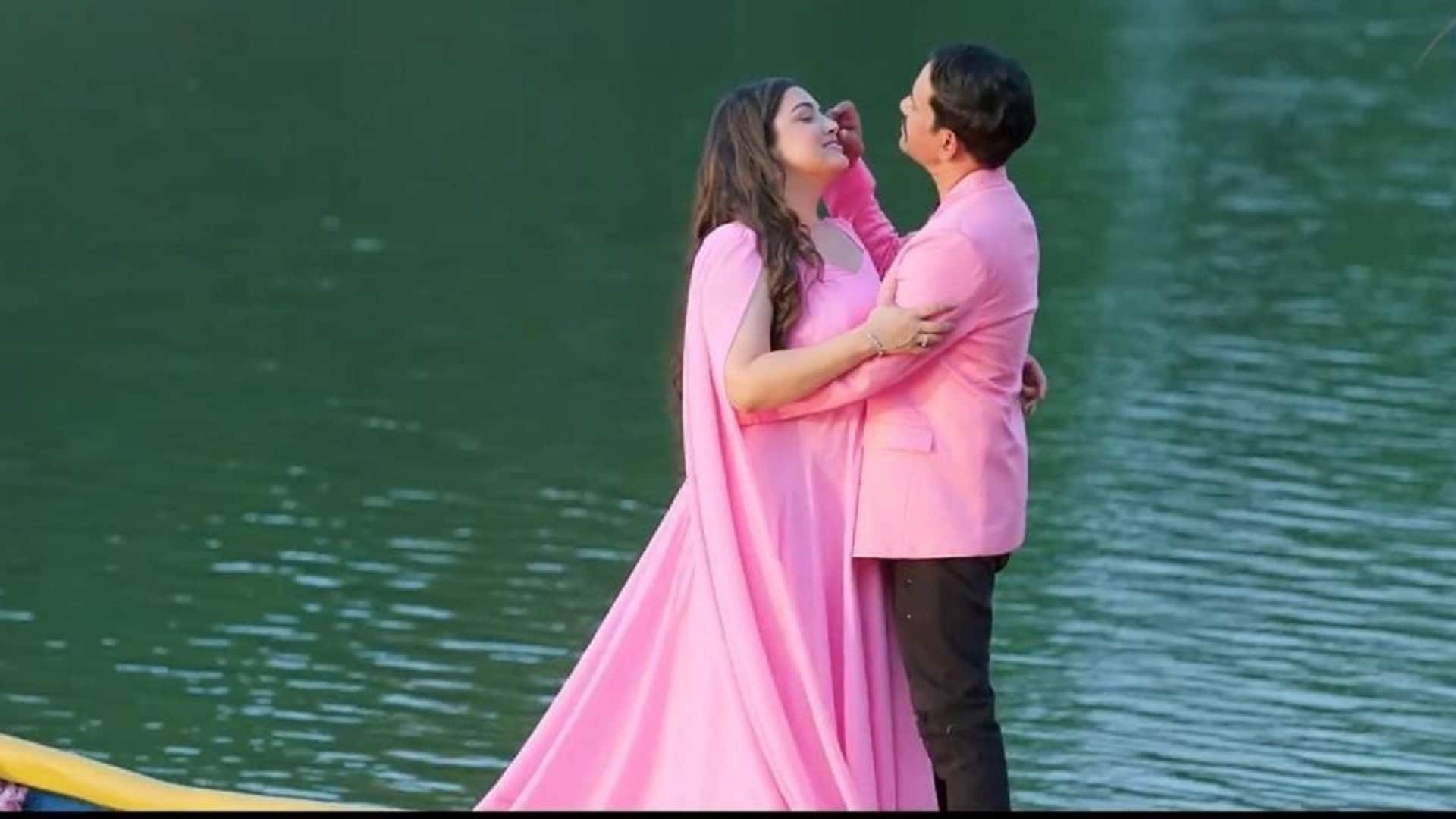 Mandap Trailer launch of Dinesh Lal Yadav Nirahua and Amrapali Dubey film directed by Anand Singh
