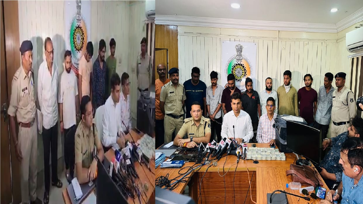 Fraudulent methods of opening bank accounts 13 thugs arrested in police at Raipur CG