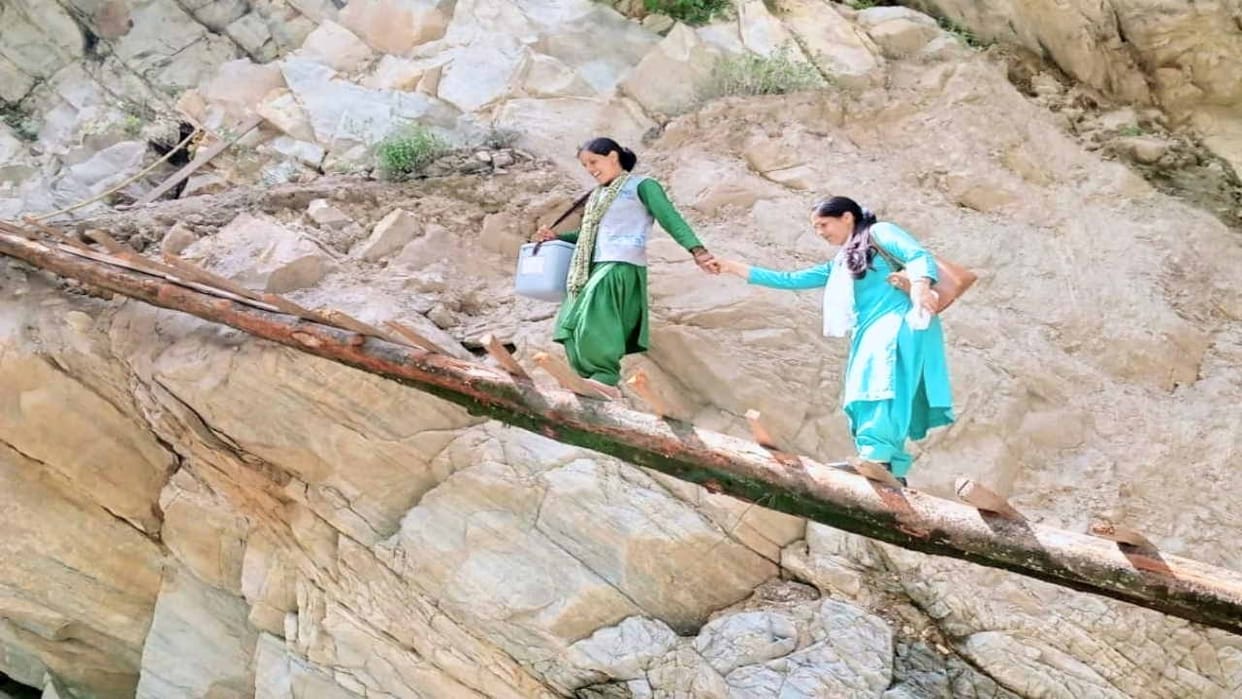 Salute to the spirit: Putting life at risk, woman power is giving life's vaccine