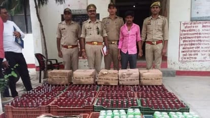 Chandauli: सब्जियों के बीच छिपाकर बिहार जा रही थी लाखों की शराब, एक तस्कर गिरफ्तार Liquor worth of many lakhs was going to Bihar hiding among vegetables smuggler arrested