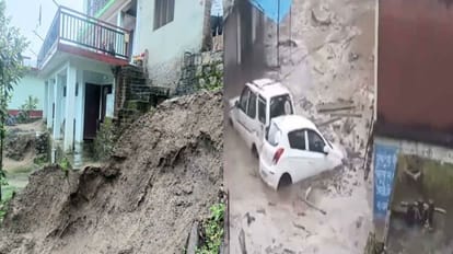 Devastation due to cloudburst in Chunahan, vehicles swept away with debris, danger to many houses