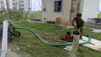 Moradabad: Pipeline burst during installation of electric pole, water supply two thousand houses stalled