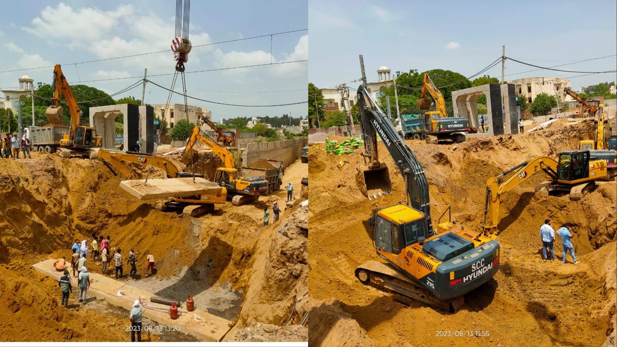 Hisar: Launching work of RCC box started for underpass construction, 13 trains will be affected