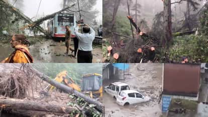 Rain wreaks havoc in Himachal, cloud burst in Mandi's Chunahan, two dozen trees fell in Shimla, see devastatio