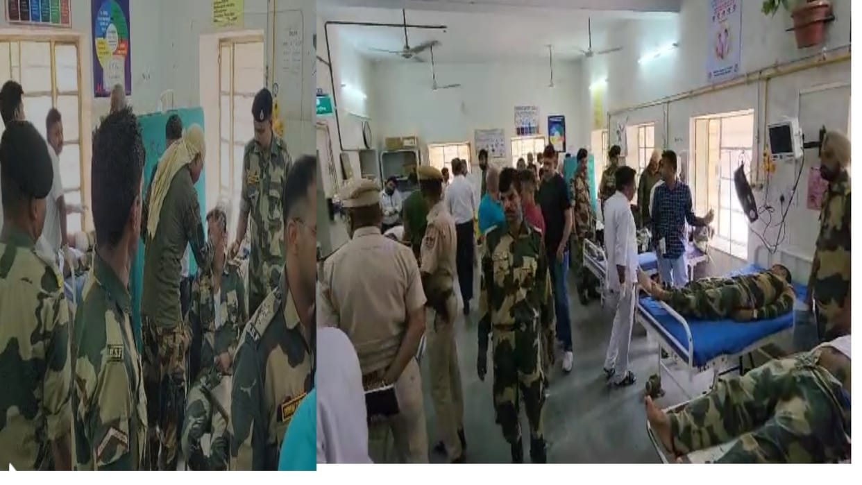 Jaisalmer News Big accident near Indo-Pak border BSF truck overturned 16 jawans injured and one killed