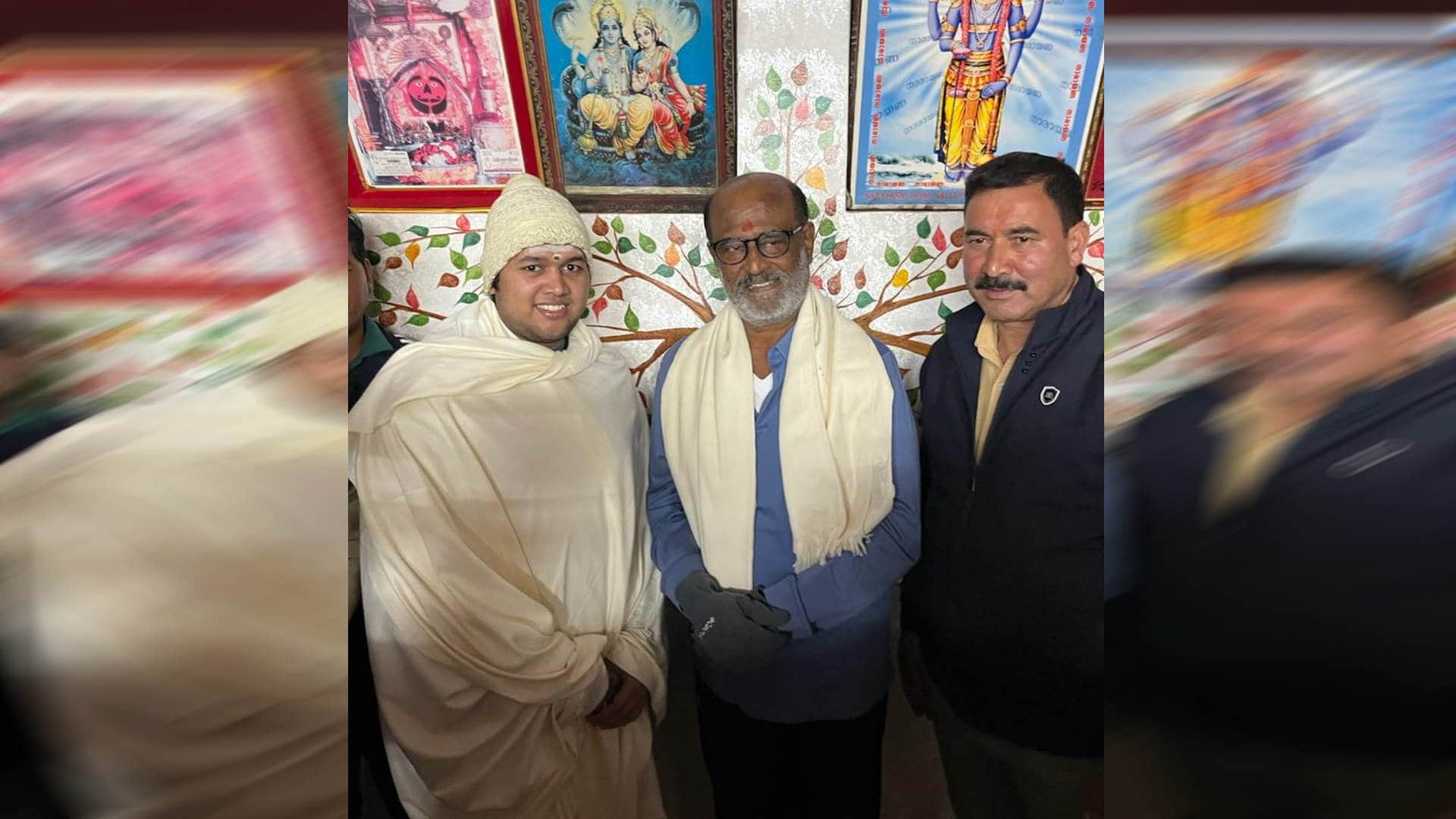 Rajinikanth Jailer actor Visits Ranchi Ashram After Himalaya Trip Meets Jharkhand Governor C P Radhakrishnan