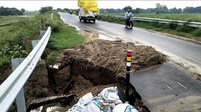 11 km tied up from Domingarh bridge to Gahasad but rains caused by rain