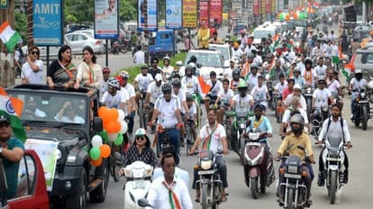 Maa Tujhe Pranam Tiranga Yatra Vehicle Rally In Bareilly