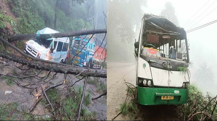 3700 routes of Himachal Road Transport Corporation hrtc stalled due to torrential rains, 600 buses stuck