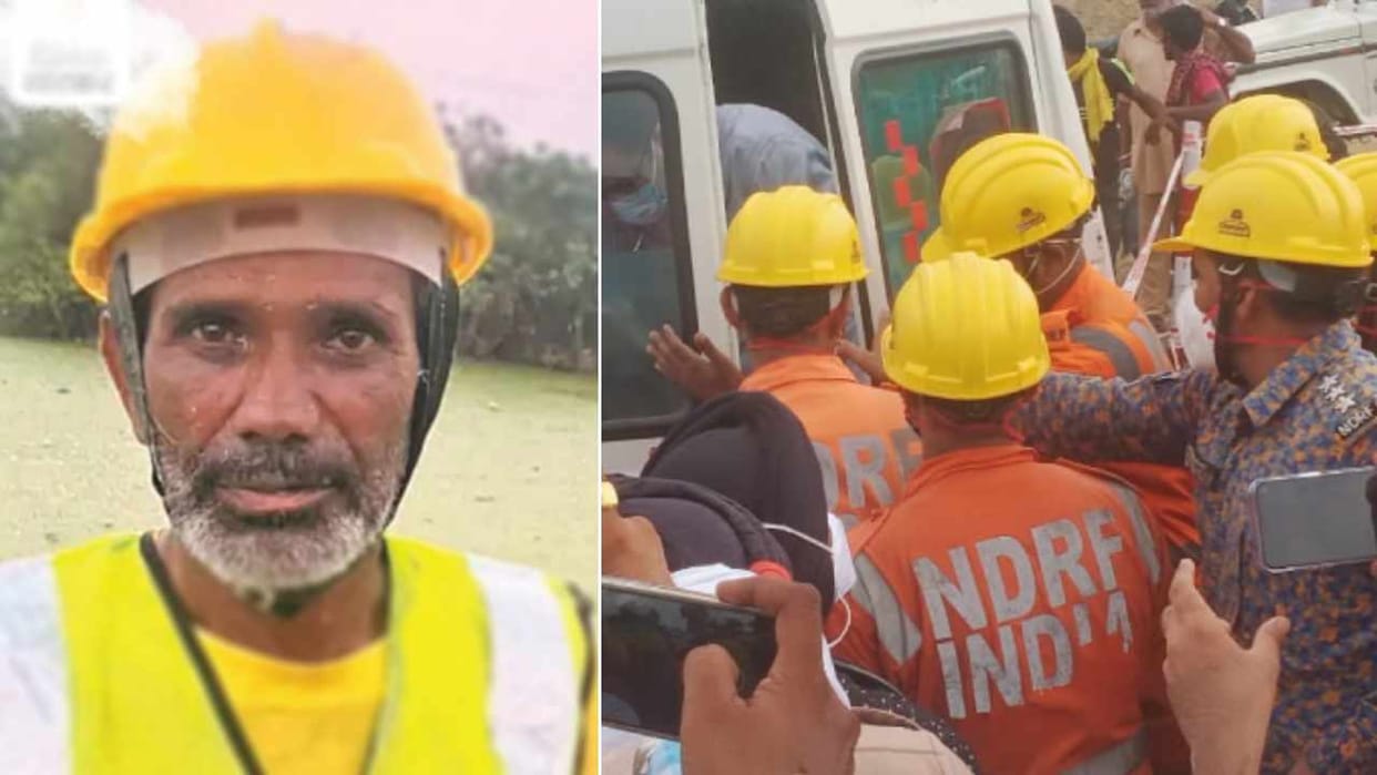 NDRF, NHI and Jalandhar administration rescue operation for Suresh Yadav continues