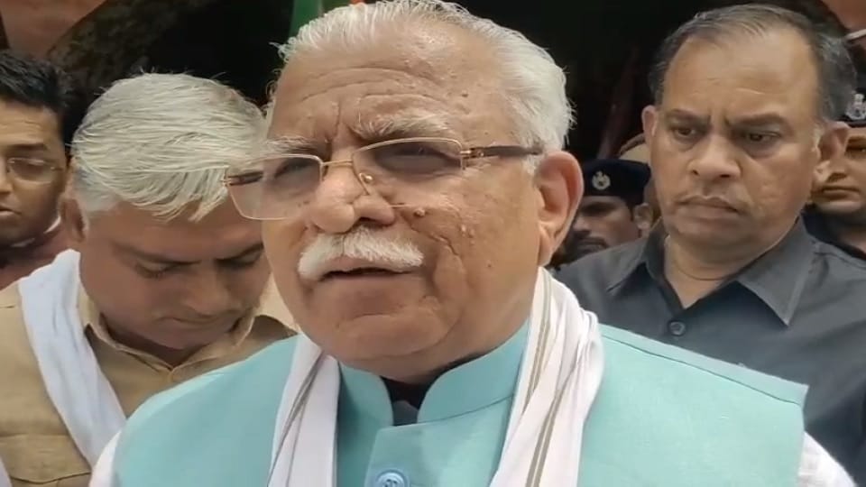 Haryana CM Manohar retaliated on Surjewala statement, calling Randeep person born in demonic nature