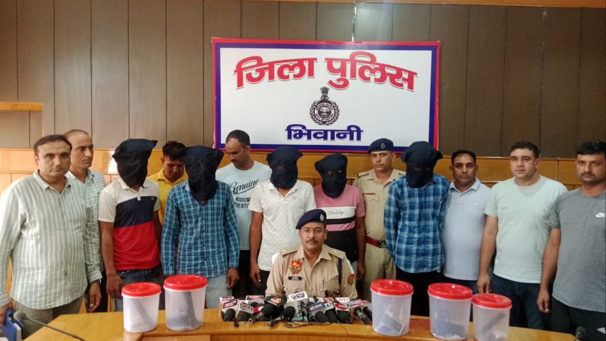 Bhiwani: Five henchmen of Lawrence Bishnoi gang arrested by Bhiwani police