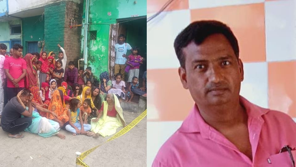 man murdered who sleeping near his wife at night in budaun