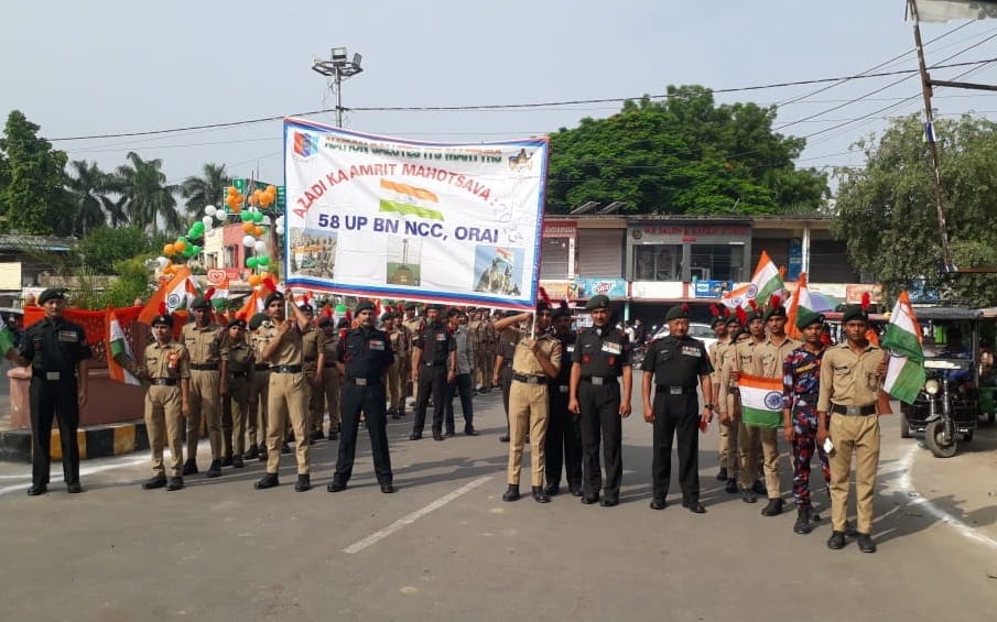 Independence Day 2023, Rallies held at various places in Orai, Bharat Matas cheers filled enthusiasm
