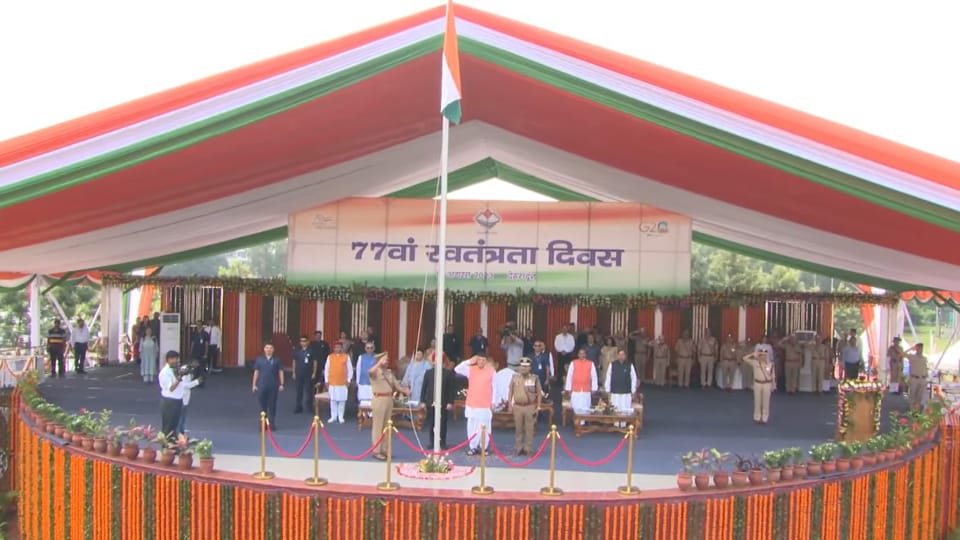 India 77th Independence Day 2023 Celebration in Uttarakhand Photos