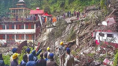 Scientists report revealed: shimla Shiv bawdi accident was caused by water accumulated under the hill, 20 peop