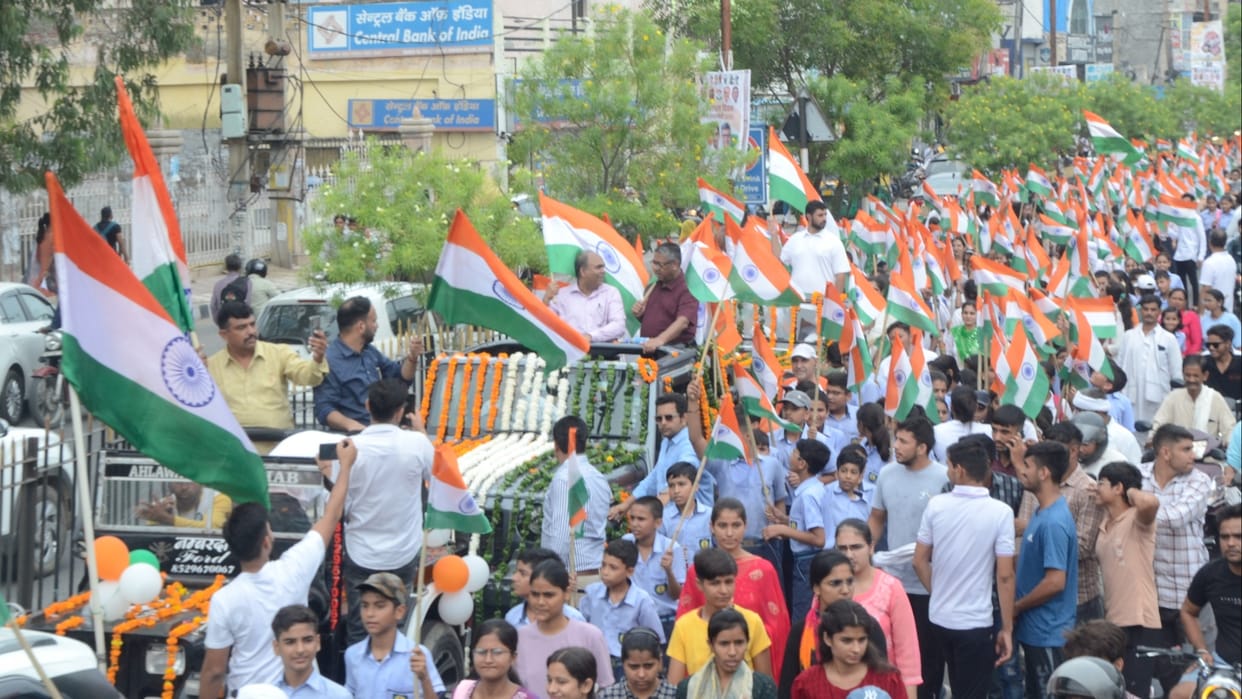 Maa Tujhe Pranam: Rohtak celebrates independence by taking out Tiranga Yatra