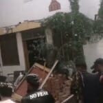 पाकिस्तान में चर्च में तोड़-फोड़।