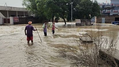 Dozens of villages situated on the banks of Beas river in Punjab submerged in water