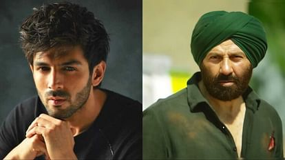 Kartik Aaryan: सनी देओल के फैन बन 'गदर 2' देखने थिएटर पहुंचे कार्तिक, उत्साह में लीक कर दिया हैंडपंप वाला सीन Kartik Aaryan watches Sunny Deol Ameesha Patel Gadar 2 in theaters gives spoiler as he leaks handpump scene