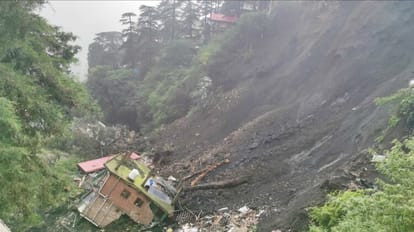shimla krishna nagar landslide hit eight houses cars buried under debris trees uprooted