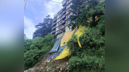 Shimla News: Landslide Multistory building may collapse near Timberhouse traffic stopped on Cart Road shimla