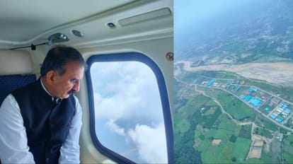 CM Sukhvinder Singh Sukhu conducts aerial survey of flood affected regions of Indora & Fatehpur