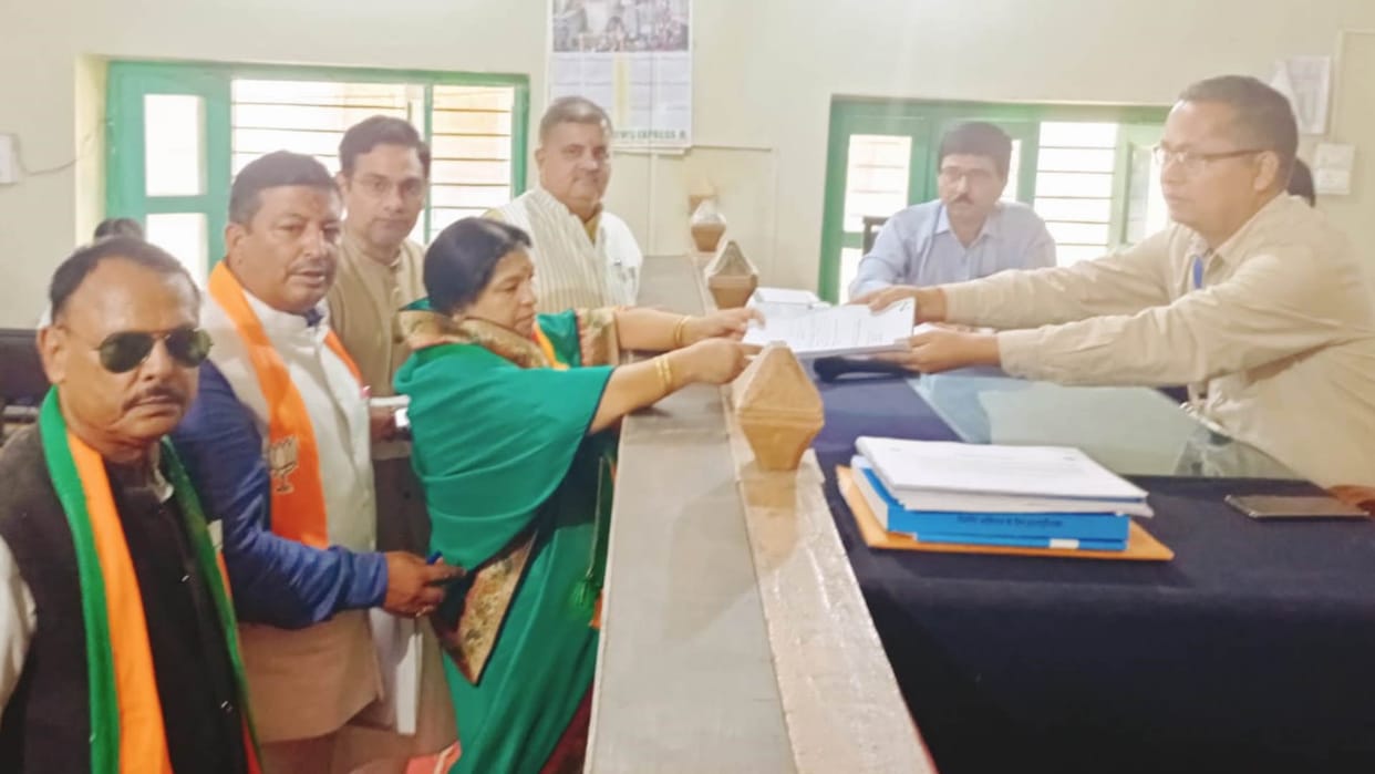 Bageshwar by-election BJP candidate Parvati Das filed nomination CM Dhami public meeting