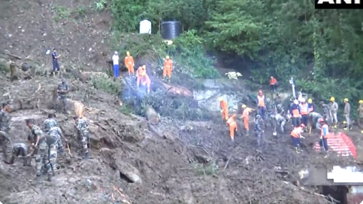 Shimla Landslide: Temple Collapsed in Himachal Pradesh Rescue Operation Continue by Ndrf Sdrf Team