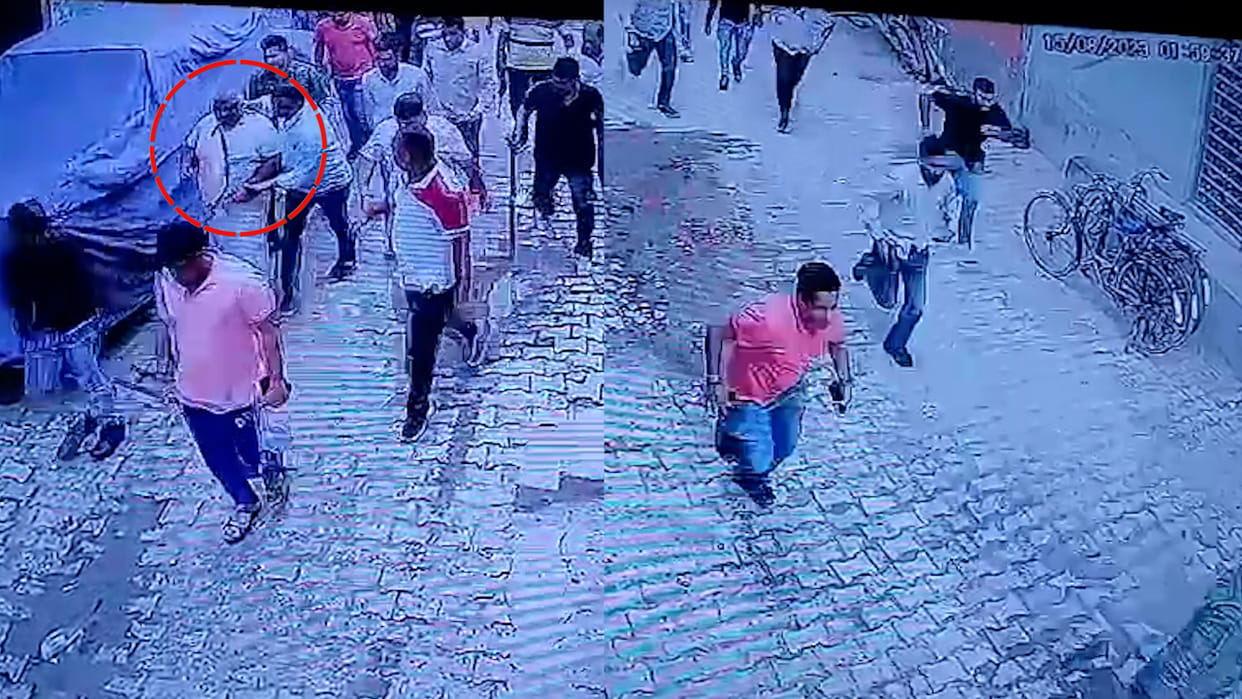 Nuh Violence Accused Bittu Bajrangi seen running away video surfaced before arrest
