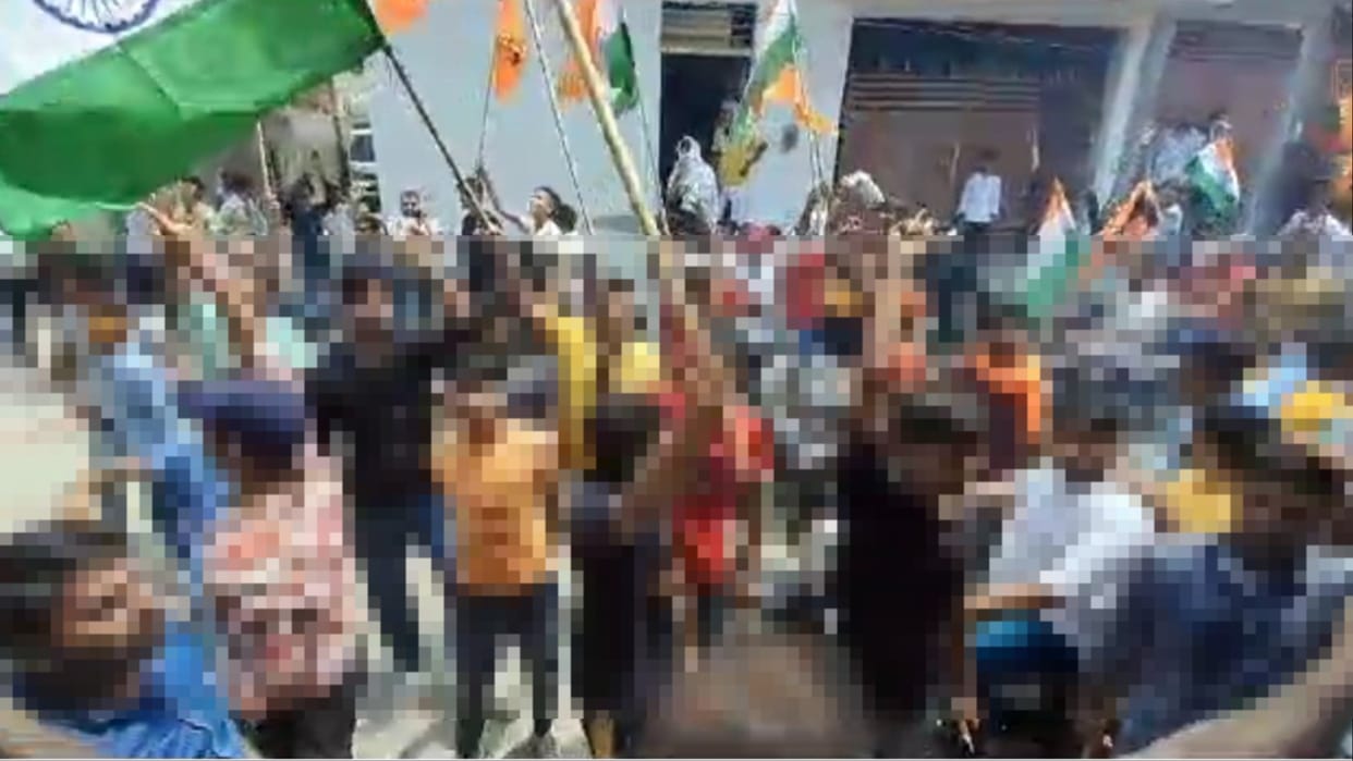 Panipat: Unsocial elements entered religious place during Tiranga Yatra in Samalkha