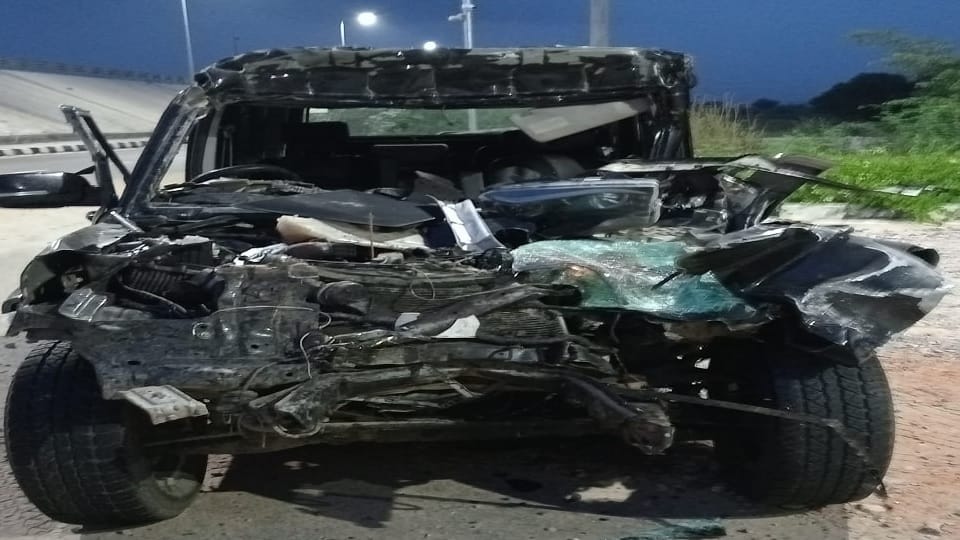Road accident on National Highway 152D in Mahendragarh, MBBS student killed in car