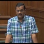 दिल्ली विधानसभा में बोलते सीएम केजरीवाल