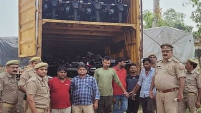 Container full of two wheels stolen from Hathras, Sambhal police recovered 41 bikes, worth Rs 75 lakh