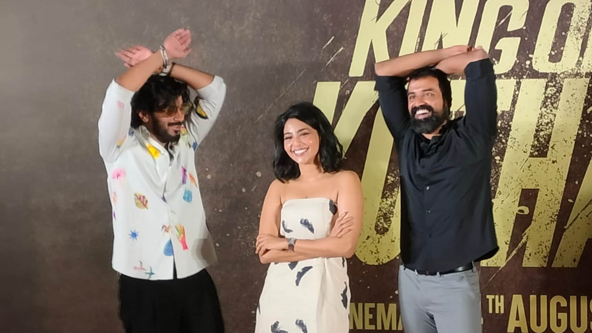 King of Kotha Electricity cut off in Dulquer Salmaan film press conference show trailer talks about his role