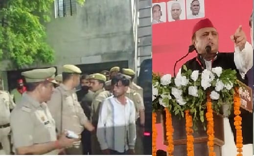 Thief gang caught in Akhileshs convoy, were walking from Lucknow, mobile and purse recovered, five arrested