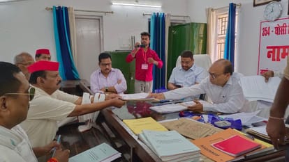 Ghosi By Election FIR registered against SP candidate Sudhakar Singh son Sujit Singh before voting
