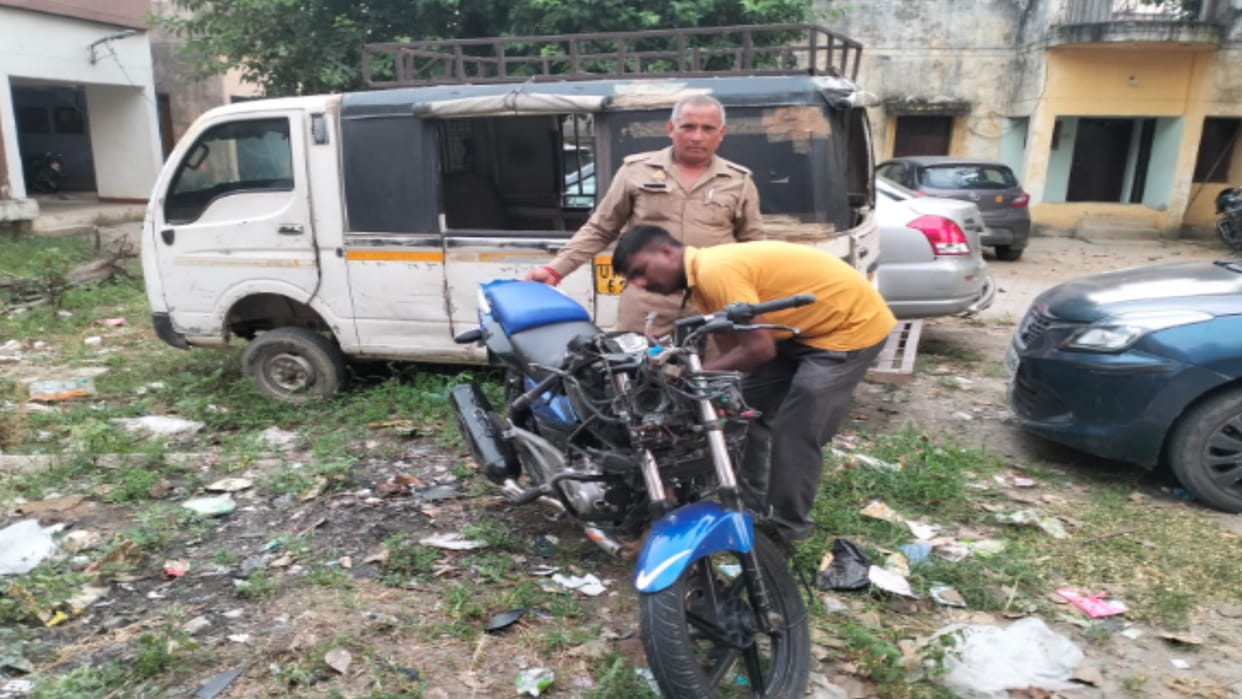 Meerut: Two youth have died in bike accident on Karnal Highway in kanker khere