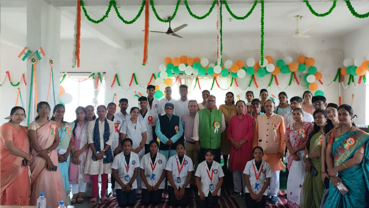 Independence Day celebrated at Ramakrishna Educational Institute in Raipur