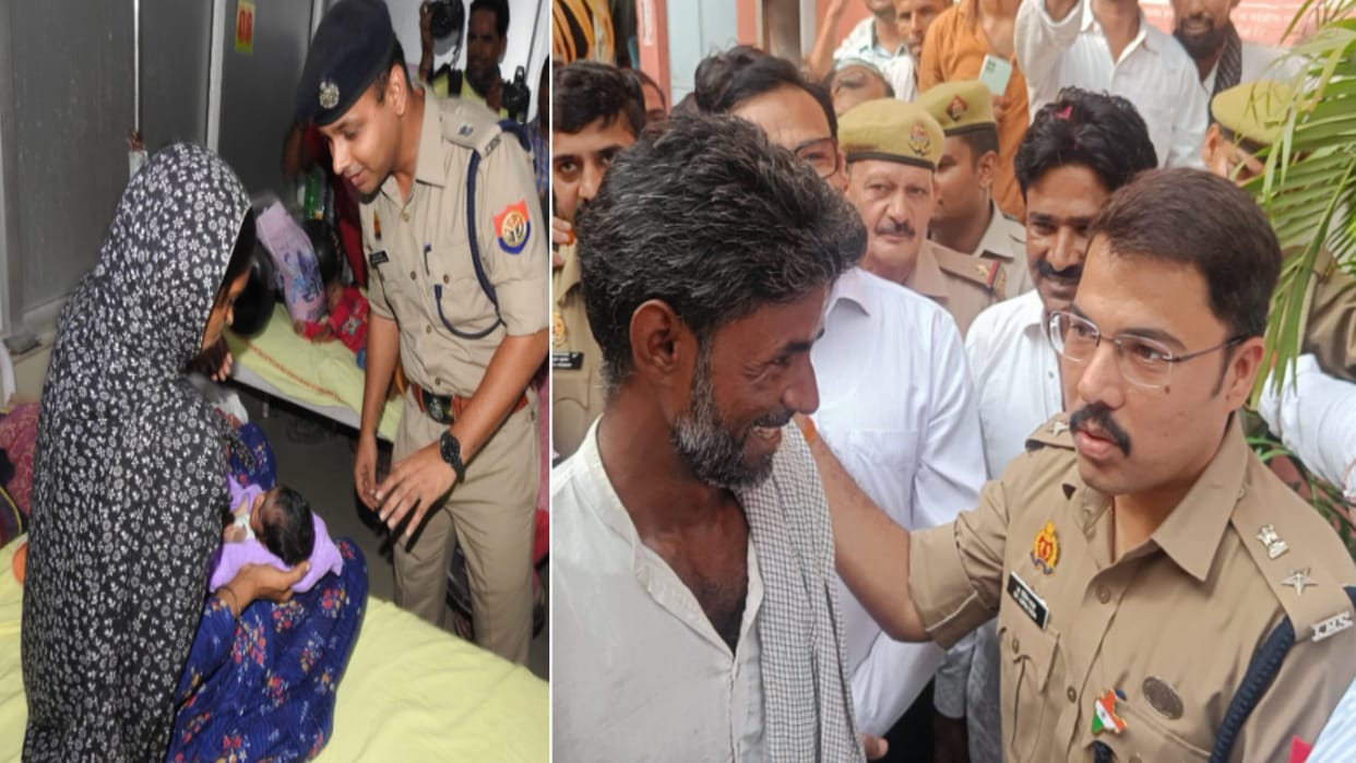 Saharanpur police have found a new born baby from Punjab after theft to hospital