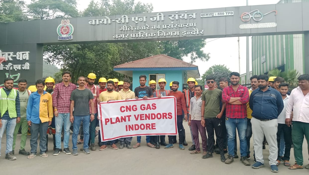 bio cng plant in indore strike