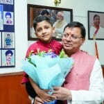 तेजस तिवारी के साथ सीएम पुष्कर सिंह धामी