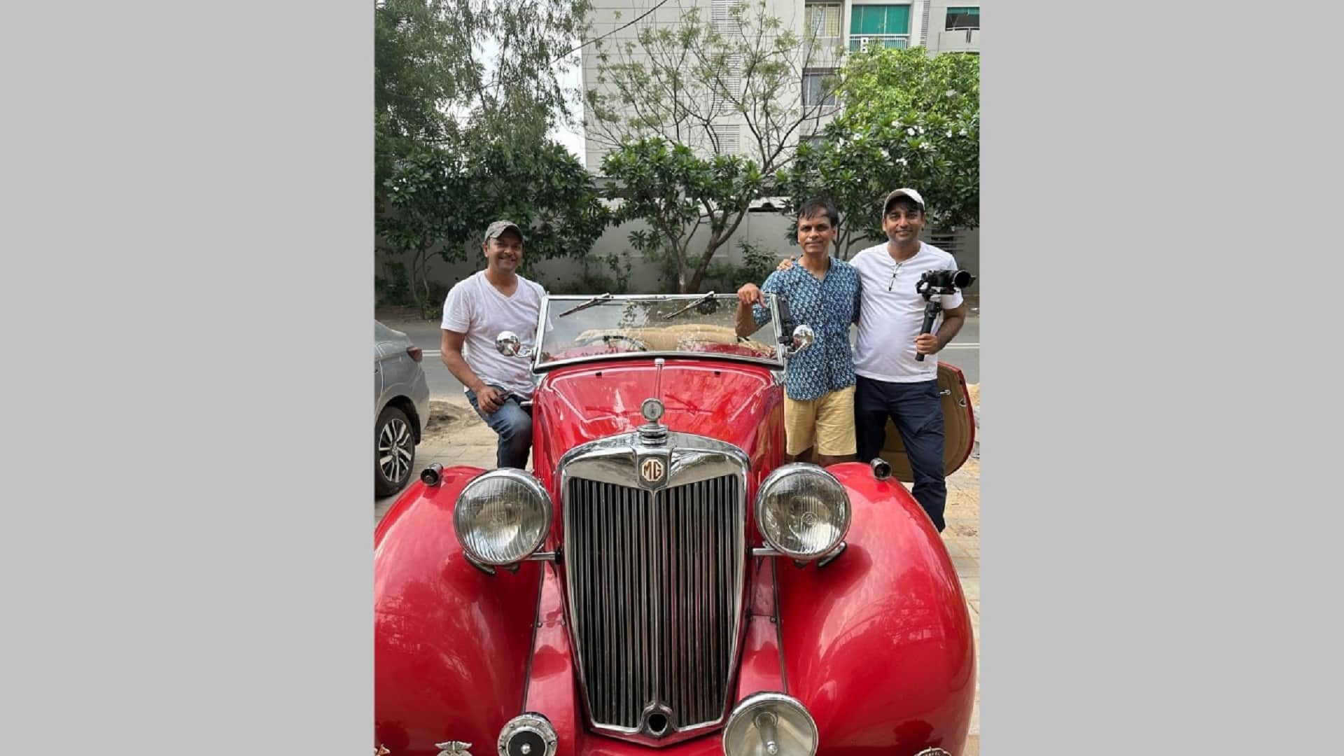 Ahmedabad family embarks on special 1950 MG YT Vintage Car tour from India to UK