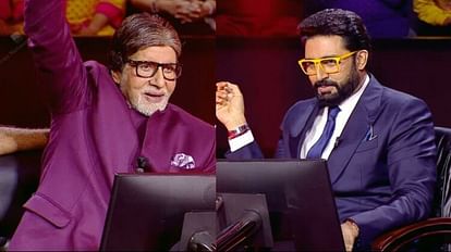 KBC 15 Amitabh Bachchan becomes Sharabi depicts drunk scene infront of Ghoomer star cast Abhishek R Balki