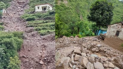 Uttarakhand Weather Disaster after Extreme rainfall in Kotdwar Bulainu village residential building damaged
